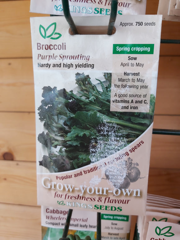 Broccoli Purple Sprouting Seed Packet