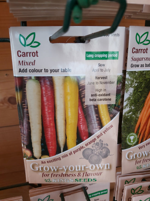 Carrot Mixed Seed Packet
