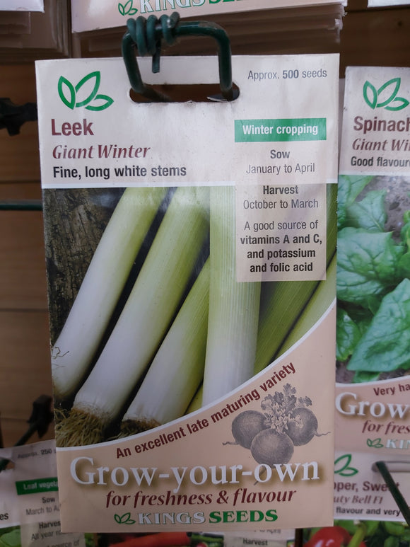 Leek Giant Winter Seed Packet